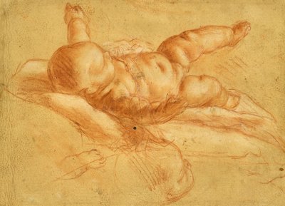 Study of a Nude Infant by Pier Francesco Mola